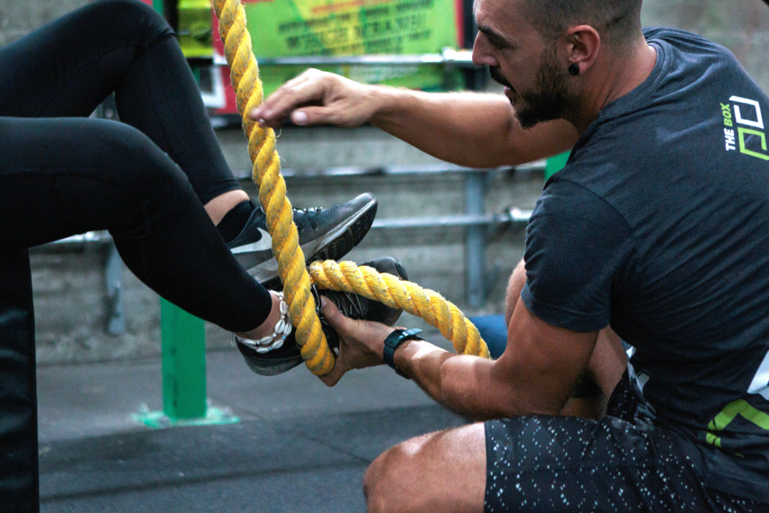לימוד טיפוס על חבל בשיעור קרוספיט